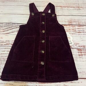 Wonder Nation | Kids Corduroy Pinafore Dress - Purple